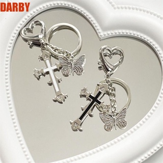 Darby พวงกุญแจแฟชั่น จี้รูปผีเสื้อ กีตาร์ หัวใจรัก สวยงาม