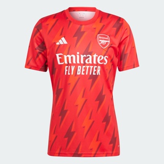 adidas ฟุตบอล เสื้อวอร์มก่อนแข่ง Arsenal ผู้ชาย สีแดง HZ2193