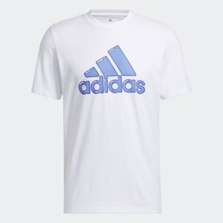 adidas ไลฟ์สไตล์ เสื้อยืดพิมพ์ลาย Logo Pen Fill - Sportswear ผู้ชาย สีขาว HS2512