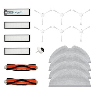 ผ้าม็อบ แปรงหลัก แปรงด้านข้าง แผ่นกรอง HEPA อุปกรณ์เสริม แบบเปลี่ยน สําหรับหุ่นยนต์ดูดฝุ่น Xiaomi Mijia 1C 2C STYTJ01ZHM Dreame F9