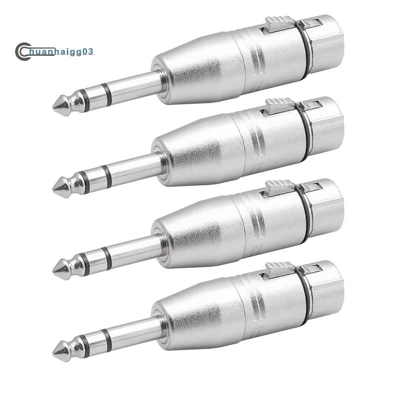 อะแดปเตอร์ไมโครโฟน-xlr-เป็นตัวผู้-6-35-มม-ติดตั้งง่าย-4-ชิ้น