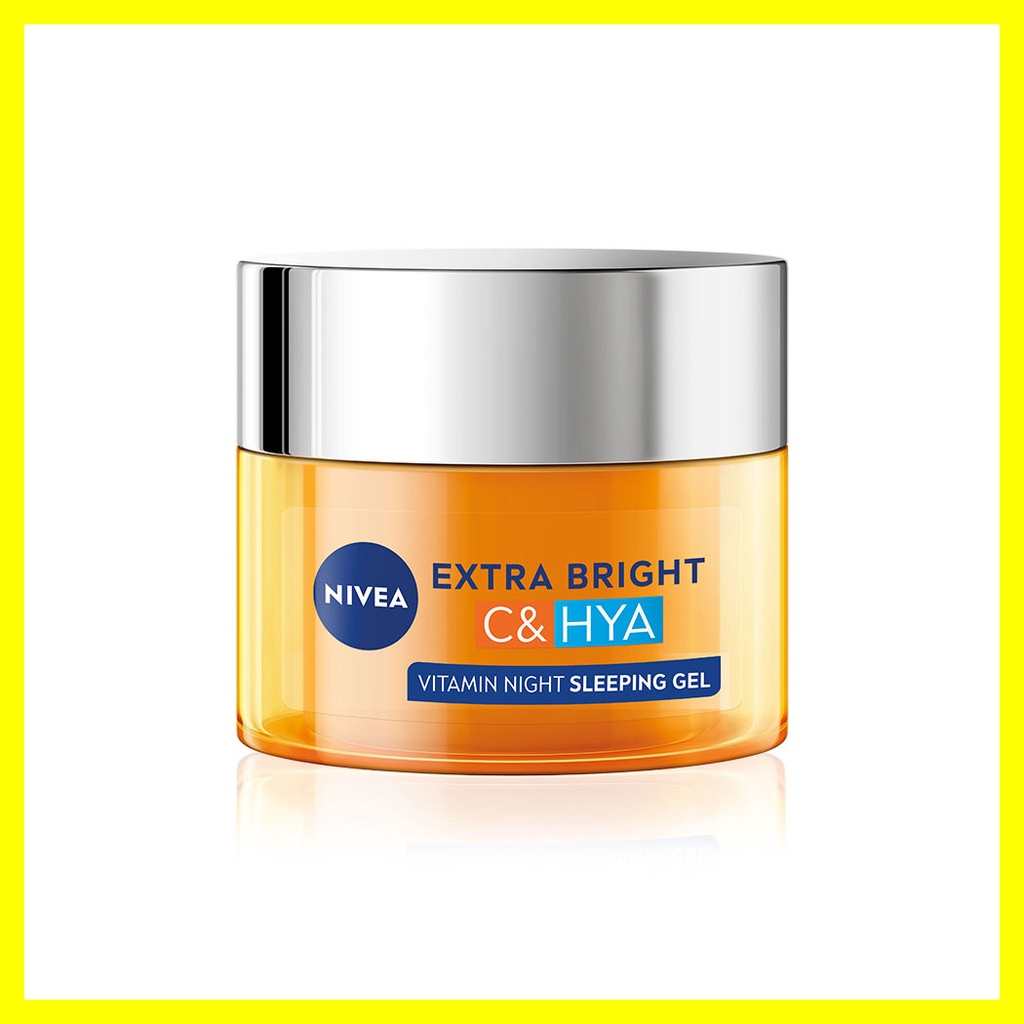 nivea-extra-bright-c-amp-hya-vitamin-night-sleeping-gel-50ml-นีเวีย-ไนท์-สลีปปิ้ง-เจล-ผลิตภัณฑ์บำรุงผิวสูตรกลางคืน