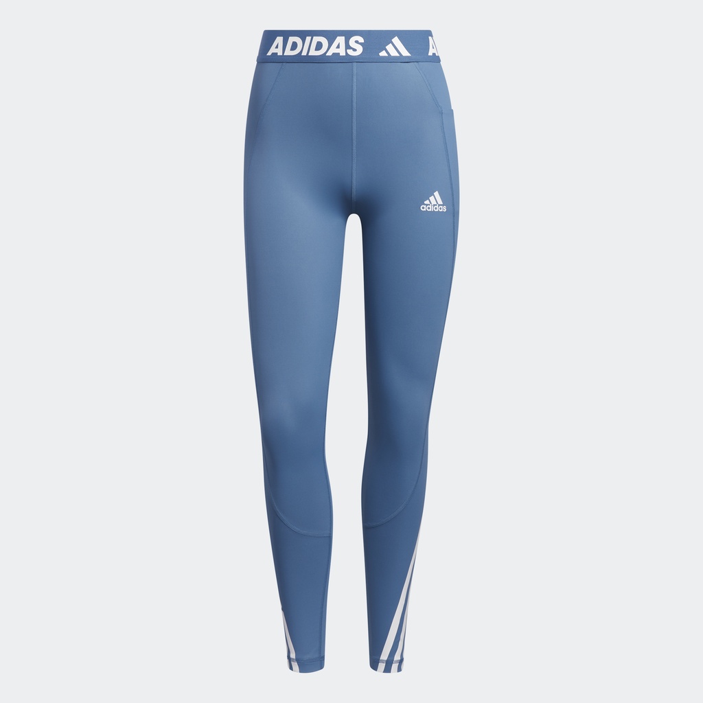 adidas-เทรนนิง-กางเกงรัดรูปออกกำลังกายขายาว-techfit-3-stripes-ผู้หญิง-สีน้ำเงิน-hd4493