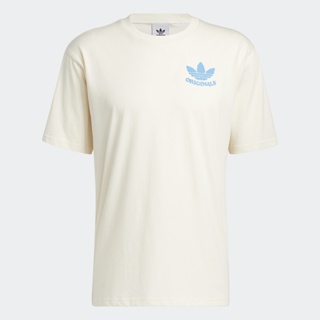 adidas ไลฟ์สไตล์ เสื้อยืด Happy Earth ผู้ชาย สีขาว HI2962