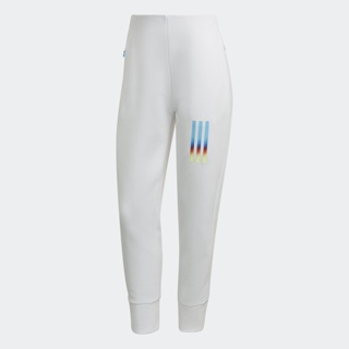 adidas ไลฟ์สไตล์ กางเกงขายาวเอวสูงทรงสลิม Mission Victory ผู้หญิง สีขาว HN1609
