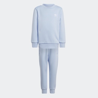 adidas ไลฟ์สไตล์ ชุดเสื้อคอกลมและกางเกง Adicolor เด็ก สีน้ำเงิน IB9900