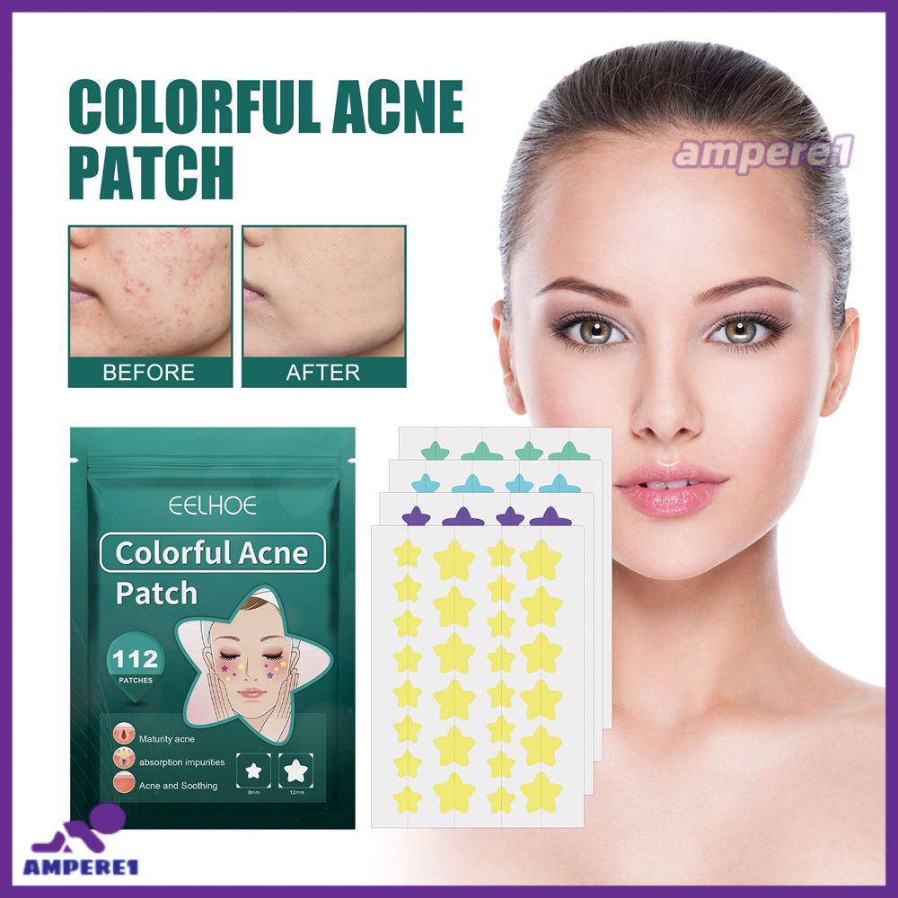 eelhoe-112patches-แผ่นแปะสิวกันน้ำ-blemish-treatment-skin-care-acne-repair-oxy-acne-pimple-clear-fit-master-patch-acne-star-pimple-ame1-ame1