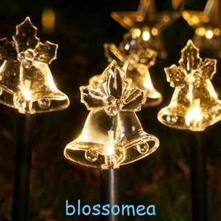 Blossomea สายไฟหิ่งห้อย LED รูปเกล็ดหิมะ พลังงานแสงอาทิตย์ สําหรับตกแต่งสวน คริสต์มาส กลางแจ้ง