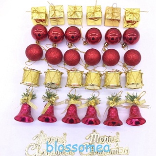 Blossomea ลูกบอลคริสต์มาส ขนาดเล็ก กันแตก สําหรับแขวนตกแต่งต้นคริสต์มาส 32 ชิ้น