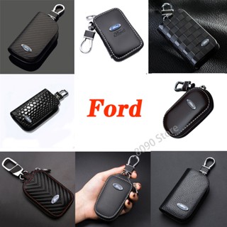 เคสกุญแจรีโมทรถยนต์ แบบหนัง ดัดแปลง สําหรับ Ford Territory Ecosport Everest Kuga Auto 1 ชิ้น