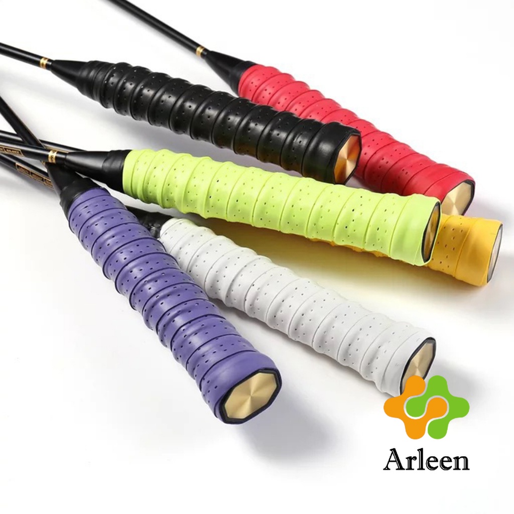 arleen-กริ๊บพันด้ามไม้แบด-แบบมีกาวในตัว-ผ้านุ่มจับกระชับมือ-badminton-accessories