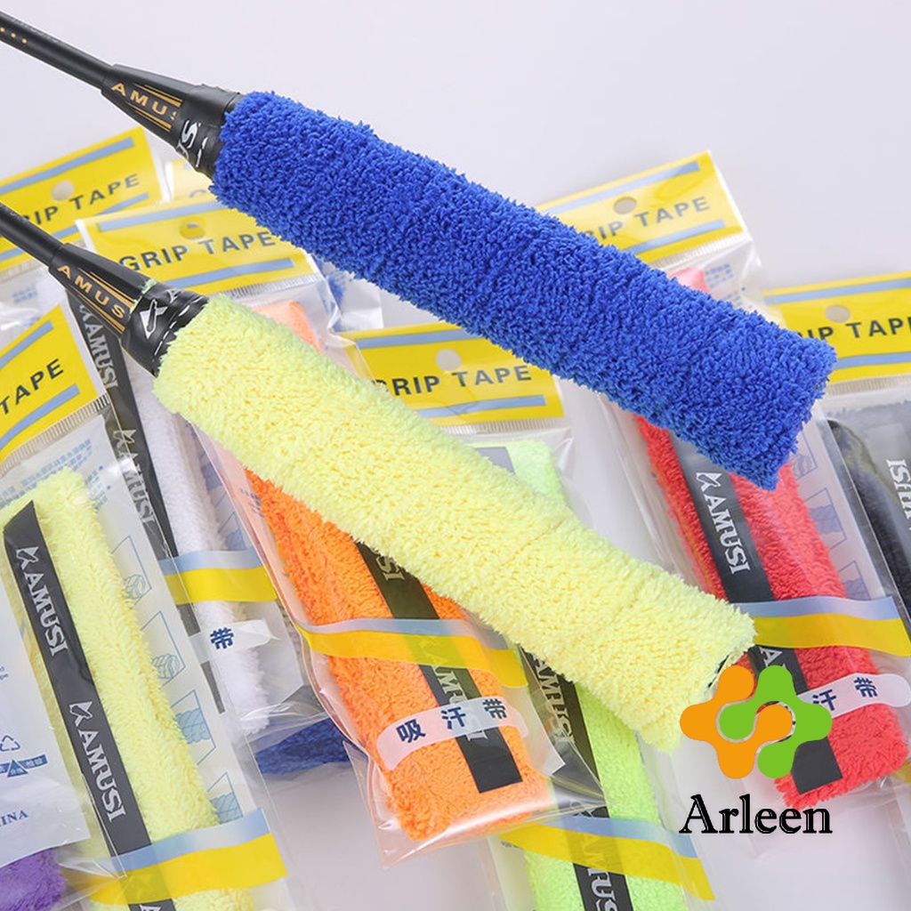 arleen-กริ๊บพันด้ามไม้แบด-แบบมีกาวในตัว-ผ้านุ่มจับกระชับมือ-badminton-accessories