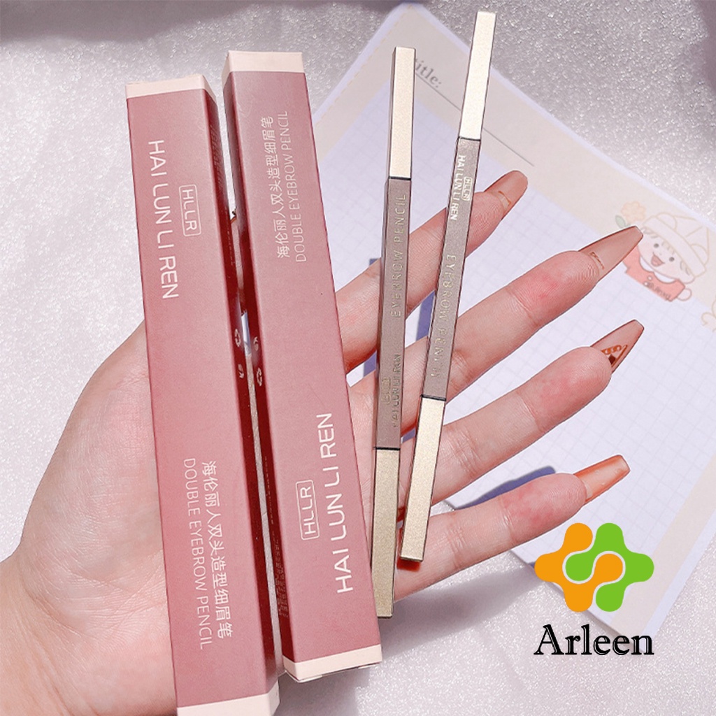 arleen-ดินสอเขียนคิ้วแบบหมุน-2-in-1-กันน้ำดินสอเขียนคิ้ว-มีหัวแปรงปัดคิ้ว-double-eyebrow-pencil