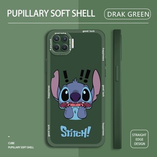สําหรับ OPPO A8 A15 A15S A31 A32 A33 A53 A93 2020 A52 A92 Reno 4F เคสโทรศัพท์ซิลิโคน TPU แบบนิ่ม ลายการ์ตูน Stitch กันกระแทก