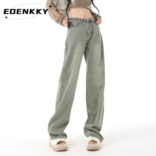 EOENKKY  กางเกงขายาว กางเกงยีสน์ผู้หญิง ทรงหลวม ๆ ตรง Retro Hip Hop Pants 2023 NEW Style  คุณภาพสูง High quality Chic Beautiful A97L80X 36Z230909