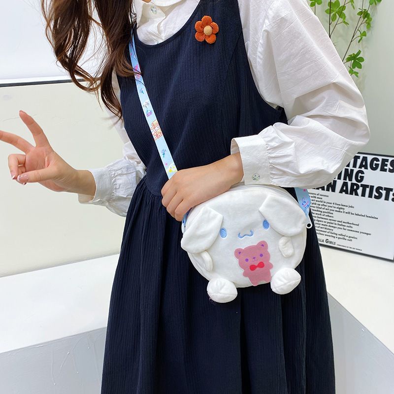 sanrio-oblique-straddle-bag-kulomi-bag-cartoon-lolita-pudding-dog-bag-fresh-girl-heart-cute-girl-bag