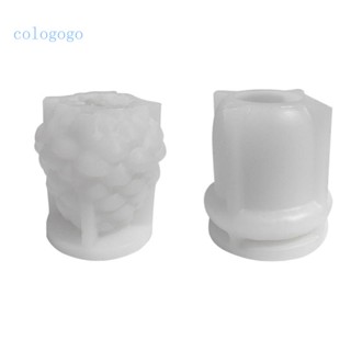 Cologogo2 แม่พิมพ์ซิลิโคน รูปถั่วสน 3D สําหรับทําเทียนหอมอโรมาเทอราพี แฮนด์เมด DIY