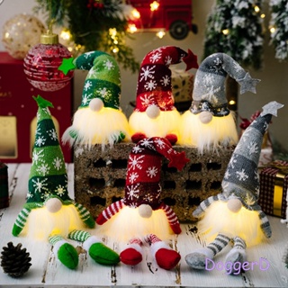 Doggerd ตุ๊กตาการ์ตูนซานต้า โนมน่ารัก เรืองแสงในที่มืด พร้อมหมวกดาว Rudolph สร้างสรรค์ สําหรับตกแต่งคริสต์มาส