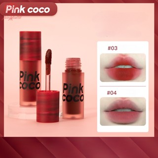 Pinkcoco ลิปสติก เนื้อแมตต์ กันน้ํา ติดทนนาน