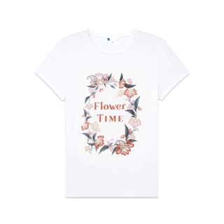 【แขนสั้นยอดนิยม】 AIIZ (เอ ทู แซด) - เสื้อยืดผู้หญิงลายกราฟฟิก  Flower In The Garden Graphic T-Shirts พร้อมส่ง