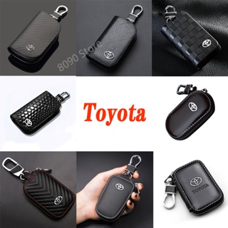 เคสหนังหุ้มพวงกุญแจรถยนต์ ดัดแปลง สําหรับ Toyota LandCruiser Yaris Camry Vios 1 ชิ้น