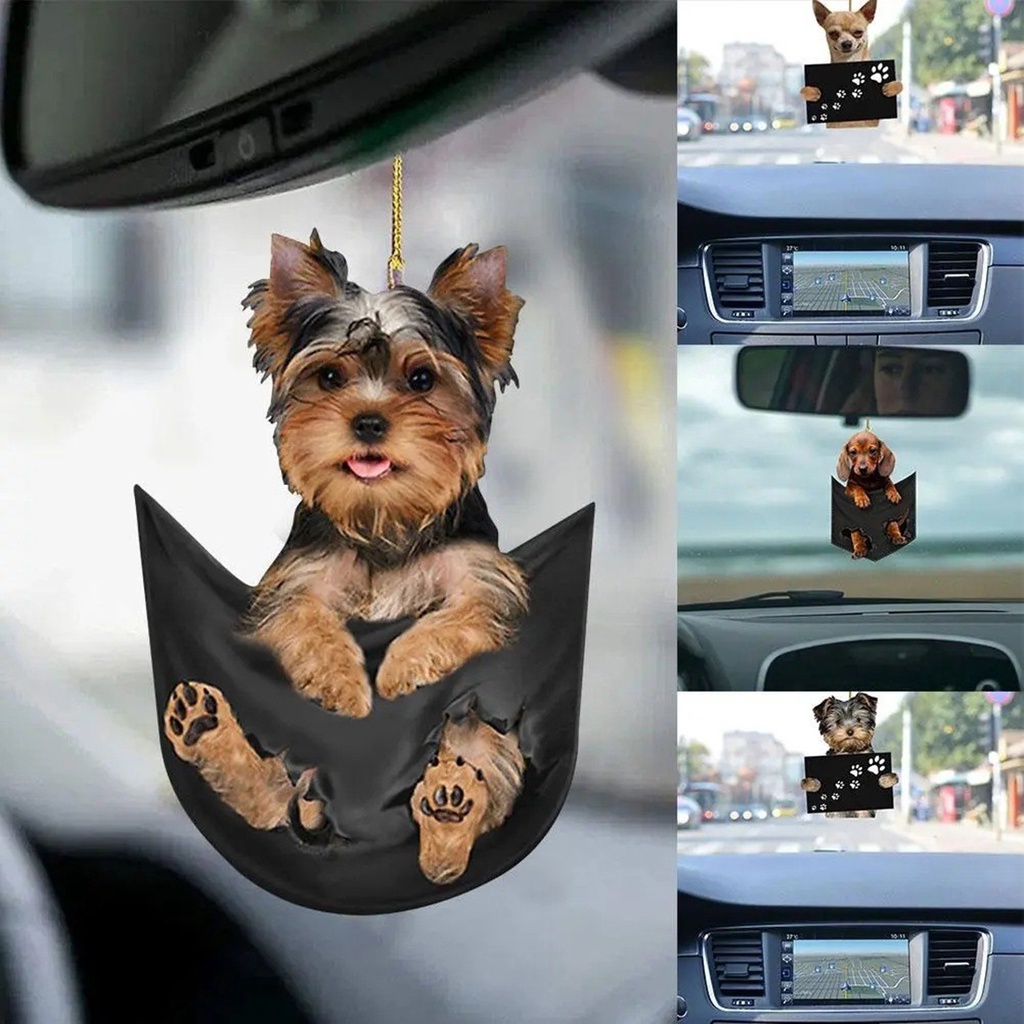 จี้ห้อยกระเป๋าเป้สะพายหลัง-รูปสัตว์น่ารัก-สไตล์แมว-และสุนัข-สําหรับตกแต่งบ้าน-รถยนต์