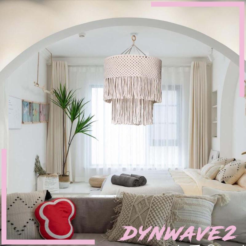 dynwave2-โคมไฟมาคราเม่-แบบแขวน-ประดับพู่-สําหรับตกแต่งงานแต่งงาน
