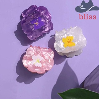 Bliss กิ๊บติดผม ทรงเรขาคณิต ลายดอกไม้ สไตล์ฝรั่งเศส หรูหรา