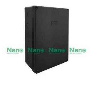 NANO Electric® NANO-207B กล่องกันน้ำพลาสติก ฝาทึบ ขนาด W200xH300xD104.50 mm (JUNCTION BOX IP65) สีดำ