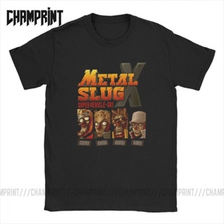 เสื้อยืด ผ้าฝ้าย ขนาดใหญ่ พิมพ์ลาย Humorous Metal Slug X สไตล์เรโทร คลาสสิก สําหรับผู้ชาย