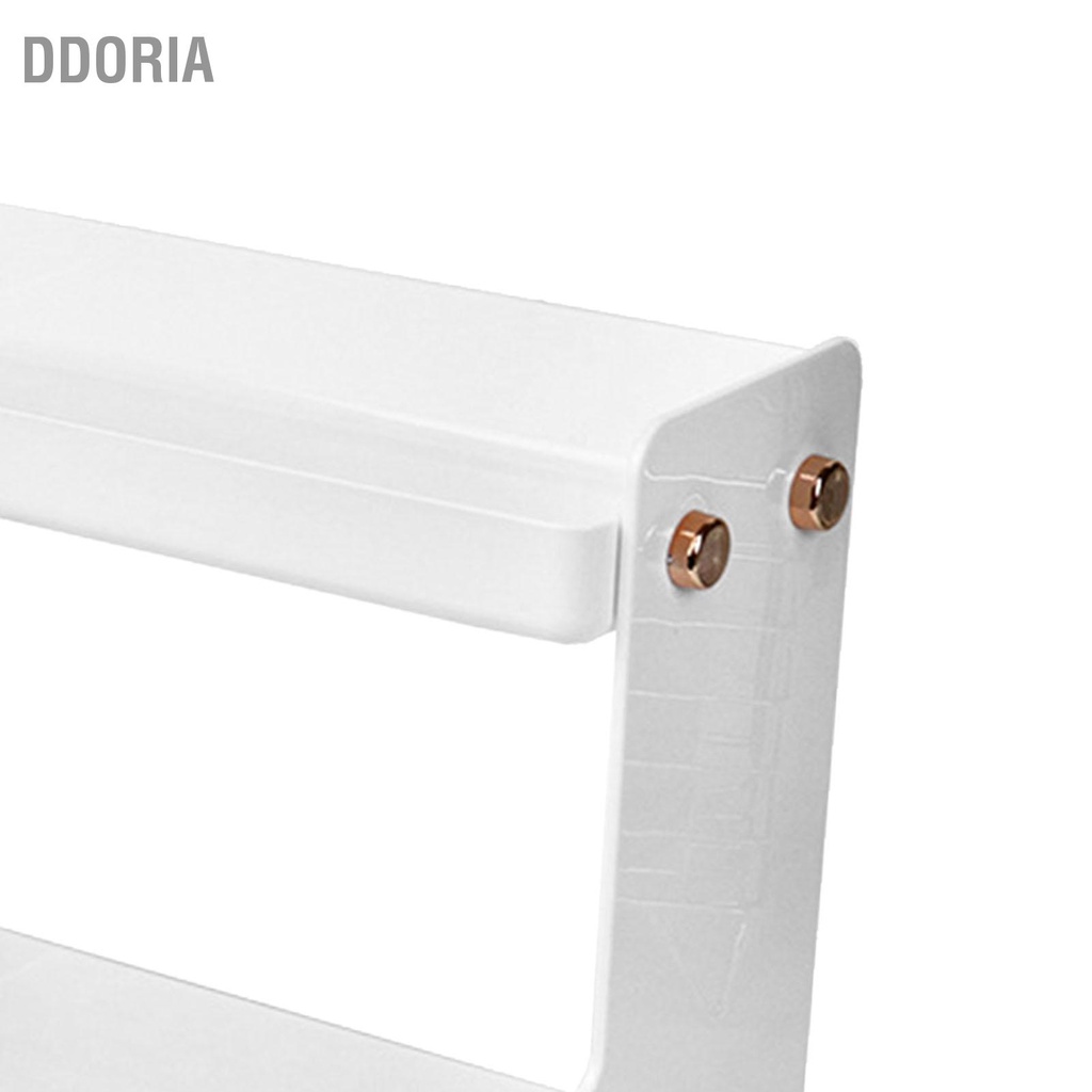 ddoria-ที่เก็บเครื่องสำอางชั้นวางแร็คสองชั้นทนทานมั่นคงมีสไตล์ชั้นเก็บสก์ท็อปสำหรับห้องนั่งเล่นห้องนอน