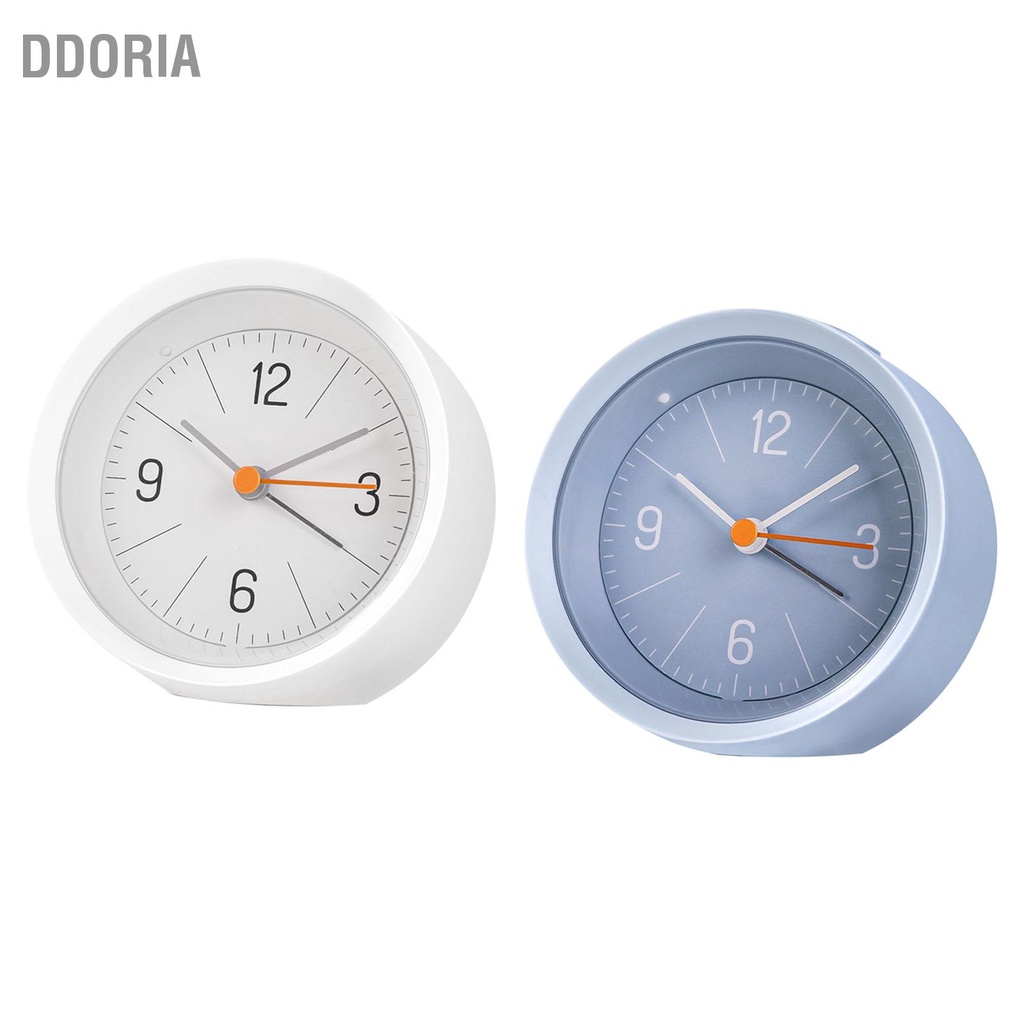 ddoria-นาฬิกาปลุกอิเล็กทรอนิกส์แผงใสน่ารักที่เชื่อถือได้นาฬิกาปลุกแบบอะนาล็อกสำหรับชั้นวางของในห้องนอน