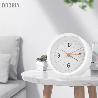  DDORIA นาฬิกาปลุกอิเล็กทรอนิกส์แผงใสน่ารักที่เชื่อถือได้นาฬิกาปลุกแบบอะนาล็อกสำหรับชั้นวางของในห้องนอน