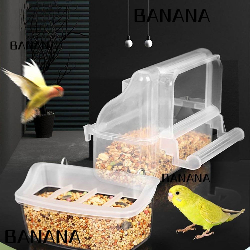 banana1-กล่องอาหารนก-แบบพลาสติกใส-สําหรับให้อาหารนกในร่ม