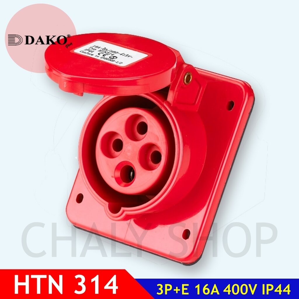 dako-plug-htn314-ปลั๊กตัวเมียฝังเฉียง-3p-e-16a-400v-ip44