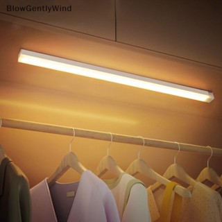 Blowgentlywind โคมไฟกลางคืน LED ไร้สาย มีโมชั่นเซนเซอร์ ชาร์จ USB BGW