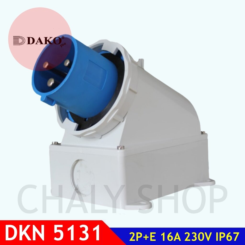 dako-plug-dkn5131-ปลั๊กตัวผู้ติดลอยกันน้ำ-2p-e-16a-230v-ip67