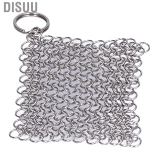 Disuu Cast Iron Cleaner Scrubber Stainless Steel Scraper Silver Home Cleaning Tool US
