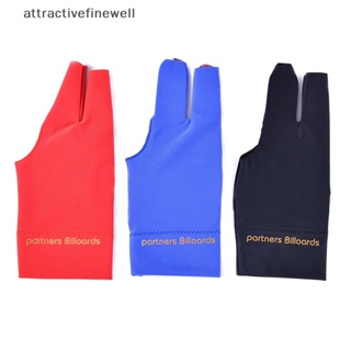[attractivefinewell] ถุงมือสแปนเด็กซ์ มือซ้าย อุปกรณ์เสริม สําหรับเล่นสนุ๊กเกอร์ บิลเลียด คิว TIV