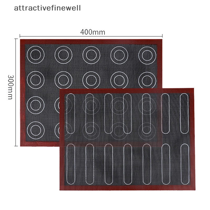 attractivefinewell-แผ่นซิลิโคน-ทนความร้อน-40x30-สําหรับทํามาการอง-เบเกอรี่-tiv