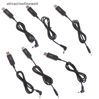 [attractivefinewell] สายเคเบิลอะแดปเตอร์พาวเวอร์บูสต์ USB DC 5V เป็น 9V 12V 3.5*1.35 มม. 5.5*2.1 มม. TIV