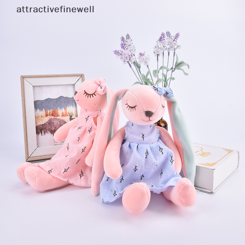 attractivefinewell-ตุ๊กตากระต่ายหูยาวน่ารัก-ของเล่นสําหรับเด็ก