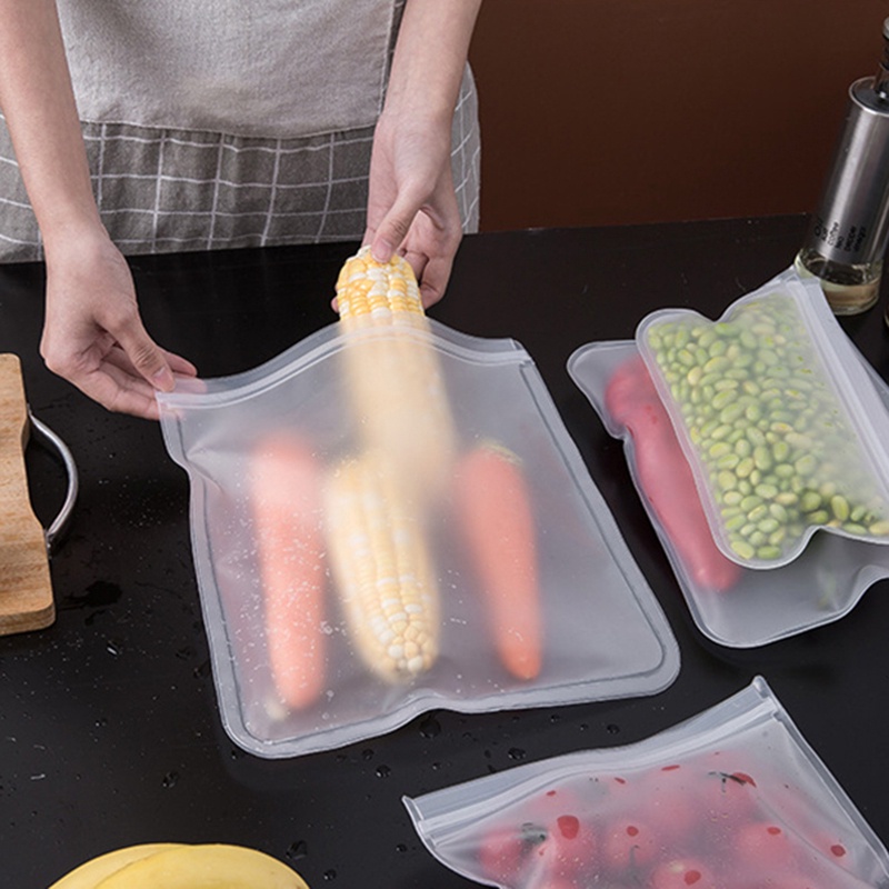 ถุงซีลใส-อเนกประสงค์-แบบพกพา-รักษาความสดอาหาร-อุปกรณ์ครัว-ถุงเก็บอาหาร-ผัก-ผลไม้-ในตู้เย็น-ถุงเก็บอาหาร-แบบหนา