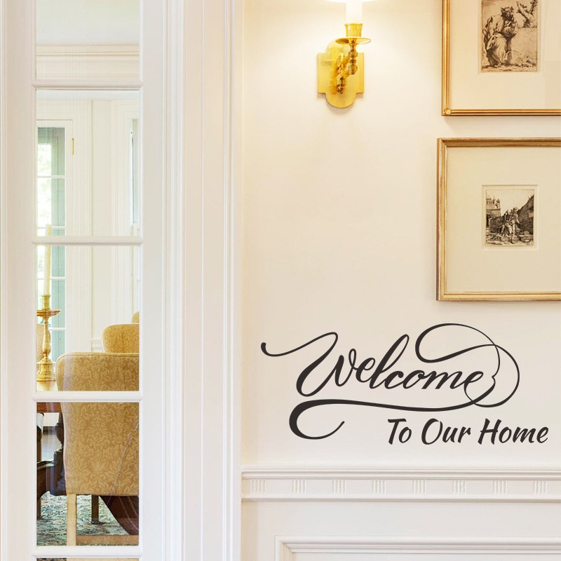 dtb-สติกเกอร์ติดผนัง-ลาย-welcome-to-our-home-ภาษาอังกฤษ-สโลแกน-สําหรับตกแต่งบ้าน-ห้องนั่งเล่น-1-ชิ้น