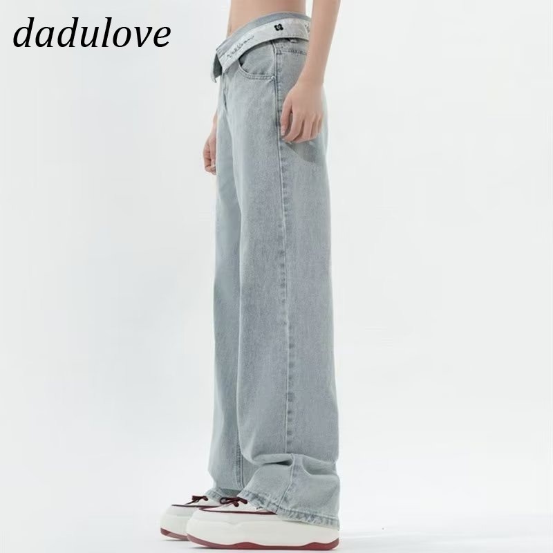 dadulove-new-american-ins-high-street-retro-jeans-niche-high-waist-loose-wide-leg-pants-large-size-trousers