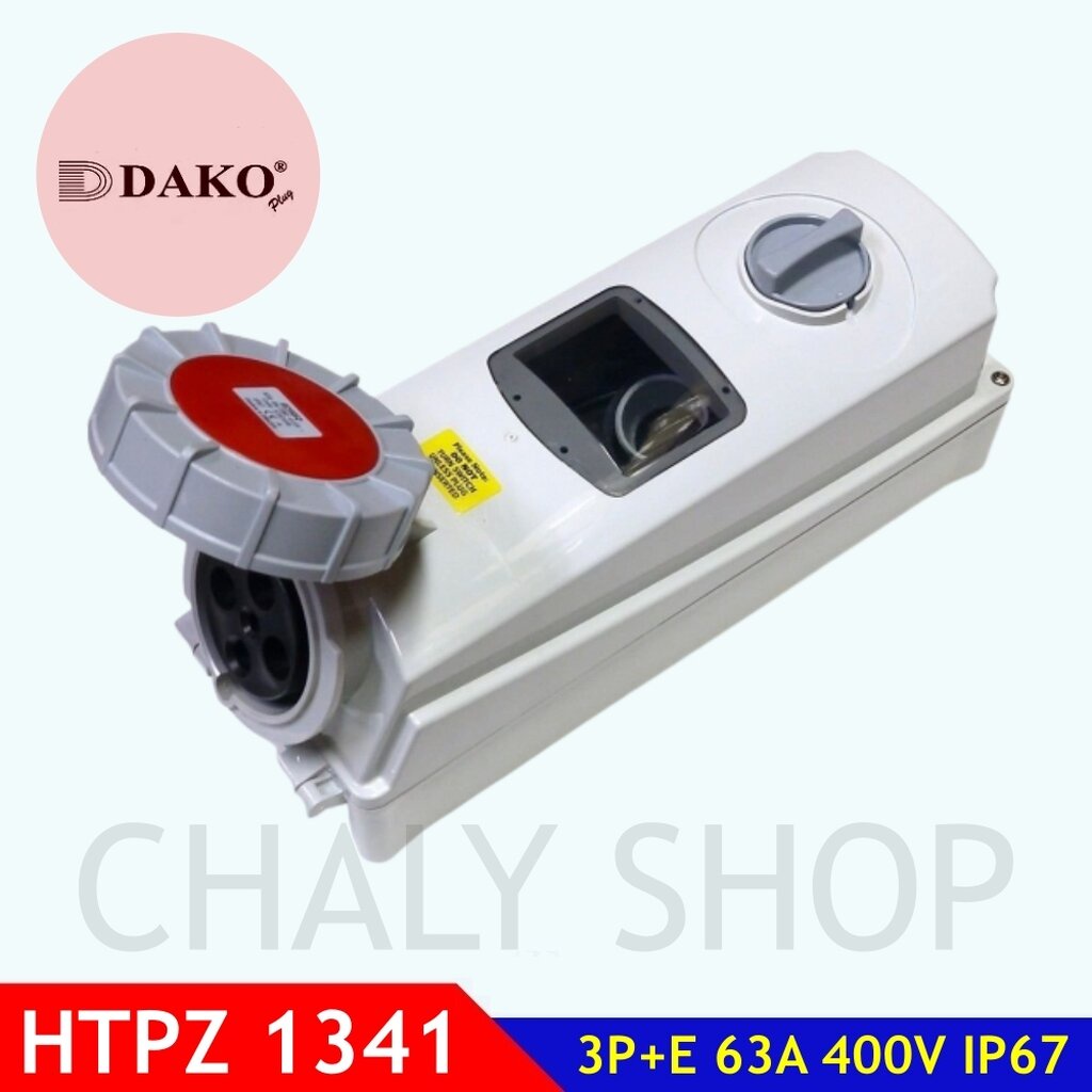 dako-plug-htpz1341-เต้ารับพร้อมสวิทช์อินเตอร์ล็อคกันน้ำ-3p-e-63a-400v-ip67