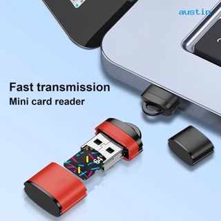 [AY] เครื่องอ่านการ์ดความจํา ความเร็วสูง USB TF ขนาดเล็ก แบบพกพา สําหรับคอมพิวเตอร์