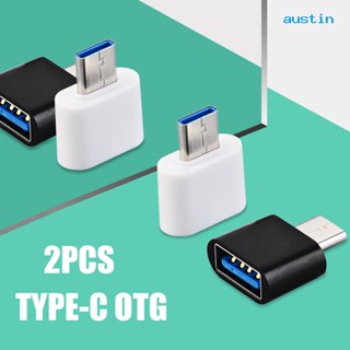 [AY] ตัวแปลง Type-C เป็น USB OTG ความเร็วสูง ตัวผู้ เป็นตัวเมีย สําหรับแฟลชไดรฟ์ เมาส์ 2 ชิ้น