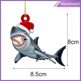 [Flourishroly5] ของตกแต่งต้นคริสต์มาส รูปฉลาม สําหรับเทศกาลปีใหม่