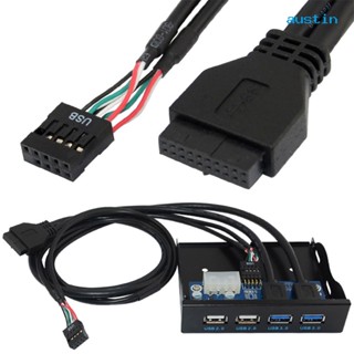 [AY] แผงด้านหน้า 3.5 นิ้ว USB 3 2 19 9PIN 4-Hub สําหรับเดสก์ท็อป PC